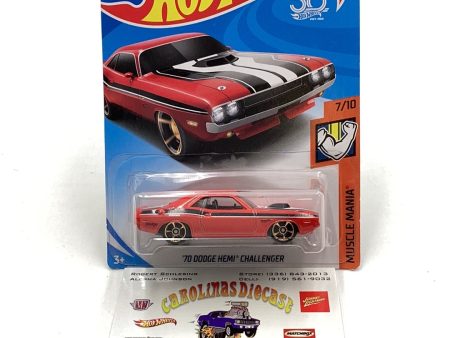 2018 Hot Wheels #189 70 Dodge Hemi challenger 47F on Sale