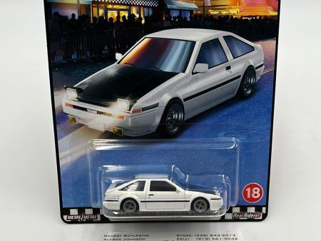 Hot Wheels Premium Boulevard #18 Toyota AE86 Sprinter Trueno 265F Hot on Sale