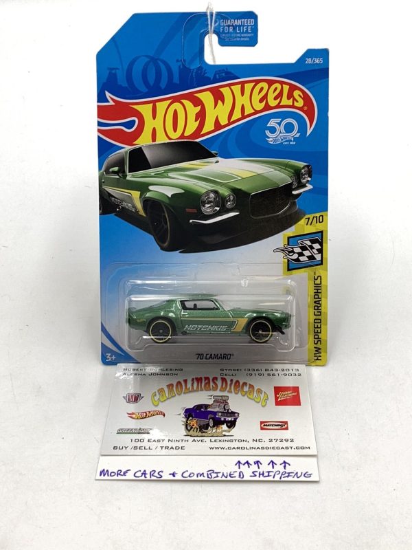 2018 Hot Wheels #28 70 Camaro Green 17F Online now