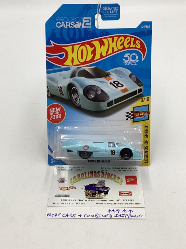 2018 Hot Wheels #124 Porsche 917 LH Gulf 101G Online now