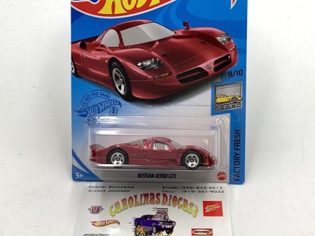 2021 Hot Wheels #138 Nissan R390 GTI Red 80E Online Sale