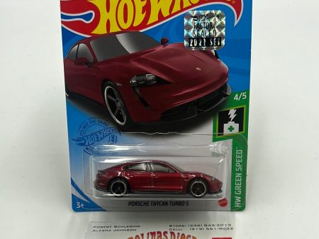 Hot Wheels 2021 - Porsche Taycan Turbo S #208 Factory Sealed 99A For Sale