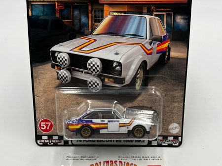 Hot Wheels Premium Boulevard #57 ‘78 Ford Escort RS 1800 MK2 264H For Discount