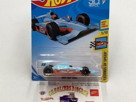 2018 Hot Wheels #123 Indy 500 Oval Gulf 61B Hot on Sale