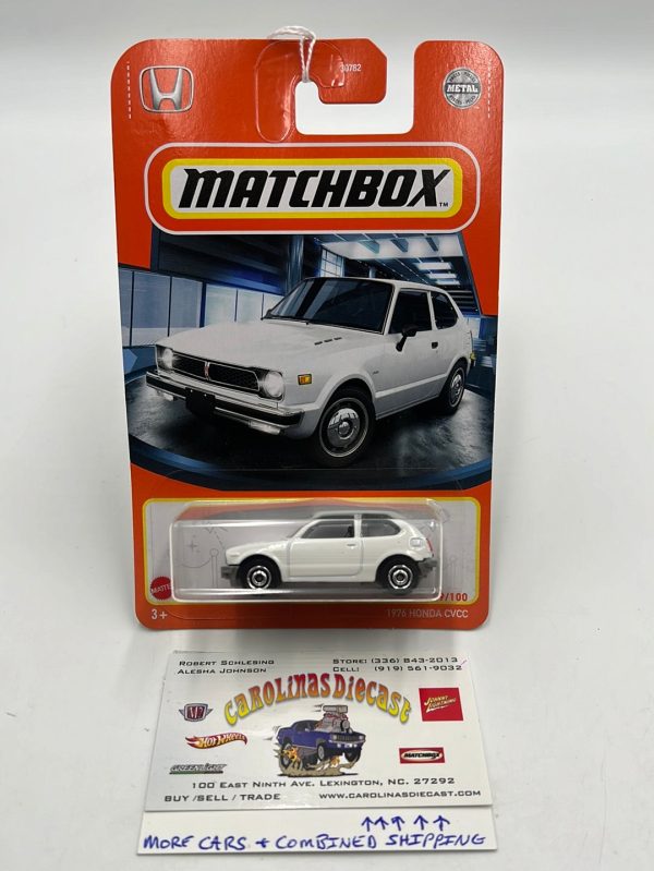 Matchbox 1976 Honda CVCC White 49 100 75F Supply