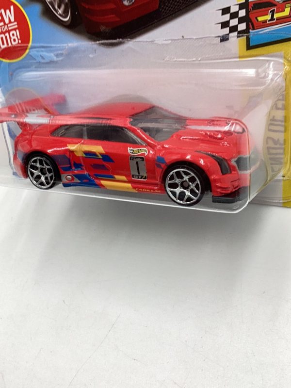 2018 Hot Wheels 2018 #198 16 Cadillac ATS-V R Red 46G Supply