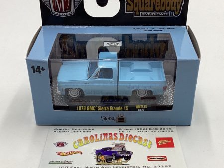 M2 Machines Squarebody Syndicate 1978 GMC Sierra Grande 15 Blue WMTS18 Online Hot Sale