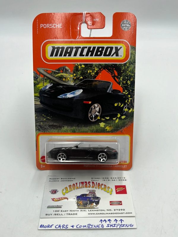 Matchbox Porsche 911 Carrera Cabriolet Black 54 100 99G Discount