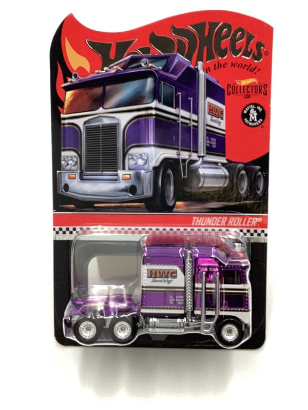 2020 Hot Wheels redline club RLC Thunder Roller Purple 9595 of 20000 with protector For Discount