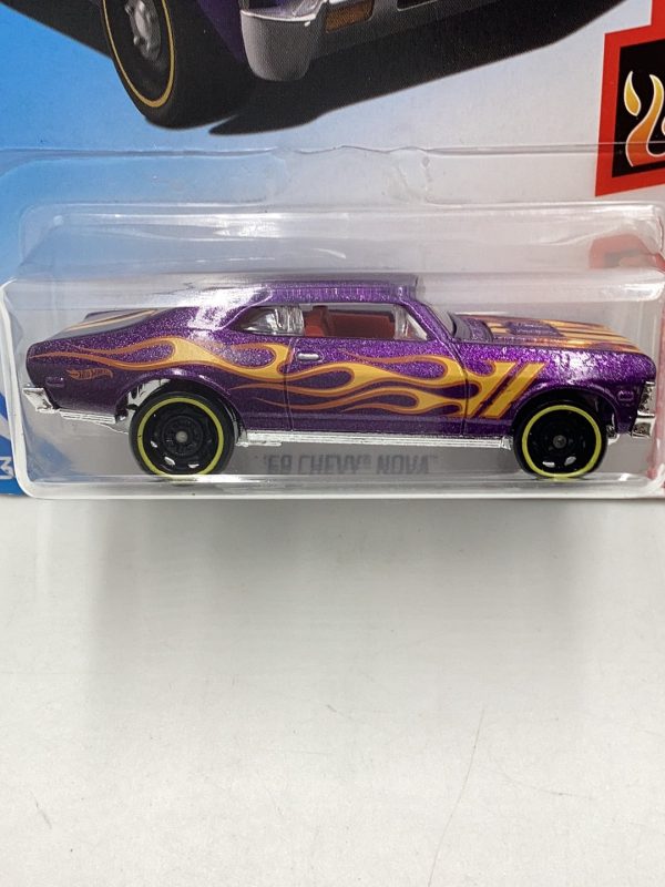 2018 Hot Wheels #32 68 Chevy Nova purple 4B Cheap