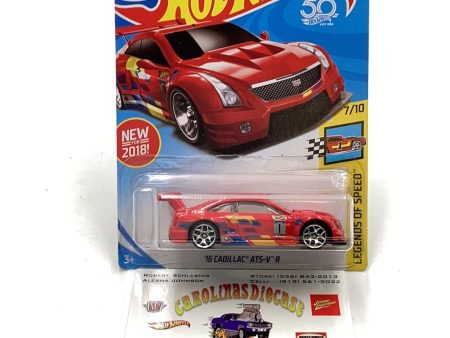 2018 Hot Wheels 2018 #198 16 Cadillac ATS-V R Red 46G Supply