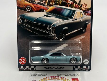 Hot Wheels Premium Boulevard #32 ‘66 Pontiac GTO *Card Off Center* 260G Cheap