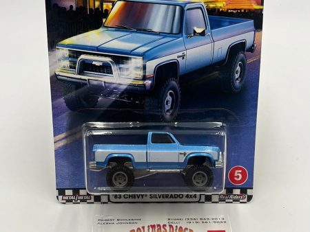 Hot Wheels Premium Boulevard #5 ‘83 Chevy Silverado 4x4 265D Online now