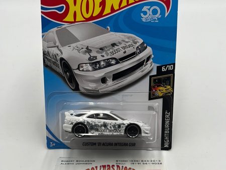 Hot Wheels 2018 Custom ‘01 Acura Integra GSR White #213 Fashion