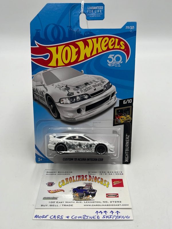 Hot Wheels 2018 Custom ‘01 Acura Integra GSR White #213 Fashion