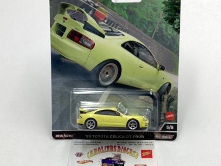 2023 Hot wheels car culture Mountain Drifters 95 Toyota Celica GT-Four 5 5 242G Hot on Sale