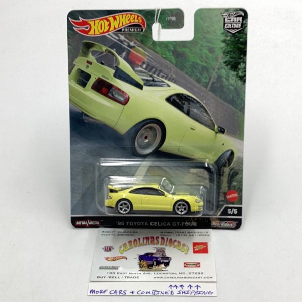 2023 Hot wheels car culture Mountain Drifters 95 Toyota Celica GT-Four 5 5 242G Hot on Sale