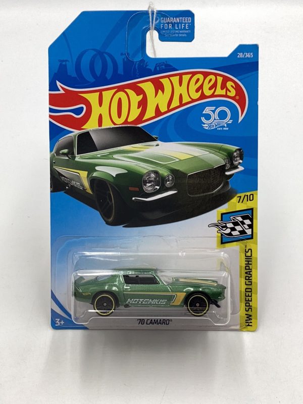 2018 Hot Wheels #28 70 Camaro Green 17F Online now