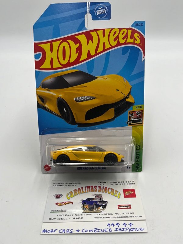 Hot Wheels 2023 - Koenigsegg Gemera Yellow #188 104H For Discount