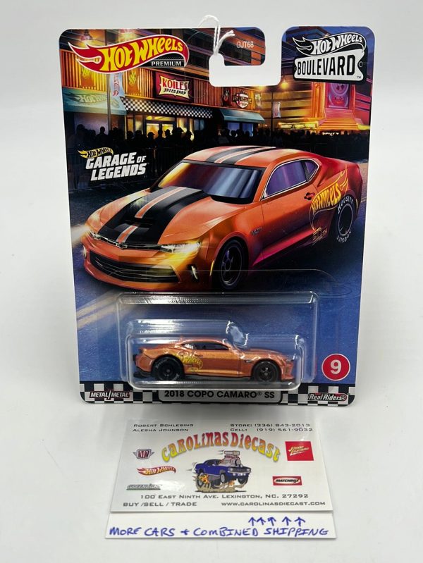 Hot Wheels Premium Boulevard #9 2018 COPO Camaro SS 261H Fashion