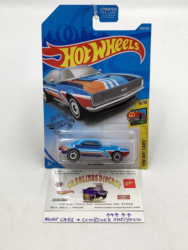 2019 Hot Wheels #248 67 Camaro Reg Treasure Hunt 277J Hot on Sale