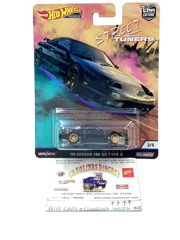 Hot wheels car culture Street Tuners #3 96 Nissan 180 SX Type X with protector Online Sale