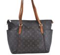 Authentic Louis Vuitton Monogram Totally MM Shoulder Tote Bag M41015 LV 6552G on Sale