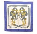 Authentic HERMES Carre 90 Scarf  BRIDES de GALA par  Silk Blue 0873J Discount