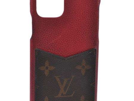 Authentic Louis Vuitton Monogram Bumper 11 Pro iPhone Case Red M69098 LV K6451 Discount