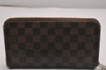 Authentic Louis Vuitton Damier Zippy Organizer Long Wallet Purse N60003 LV 2173J For Discount