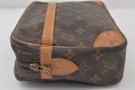 Authentic Louis Vuitton Monogram Compiegne 28 Clutch Hand Bag M51845 LV 0527J Fashion