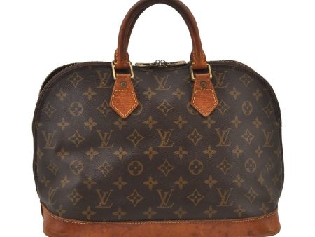 Authentic Louis Vuitton Monogram Alma Hand Bag Purse M51130 LV Junk 2590J on Sale