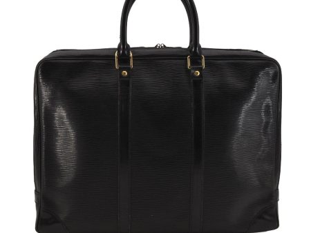 Auth Louis Vuitton Epi Porte Documents Voyage Briefcase M59162 Black Junk 9539I For Cheap