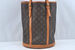 Authentic Louis Vuitton Monogram Bucket GM Shoulder Tote Bag M42236 Junk 9772I Online Sale