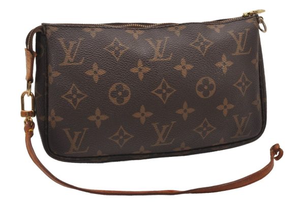 Authentic Louis Vuitton Monogram Pochette Accessoires Pouch M51980 LV Junk 1002J Online Hot Sale