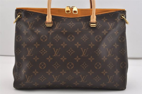 Authentic Louis Vuitton Monogram Pallas 2Way Hand Bag Yellow M40929 LV 2222J Supply