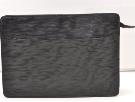 Authentic Louis Vuitton Epi Pochette Homme Clutch Hand Bag Black M52522 LV 2544J Fashion