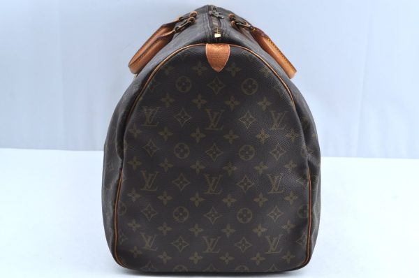 Authentic Louis Vuitton Monogram Keepall 55 Travel Boston Bag M41424 LV K6537 Cheap