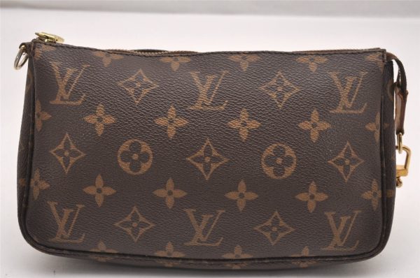 Authentic Louis Vuitton Monogram Pochette Accessoires Pouch M51980 LV Junk 1002J Online Hot Sale