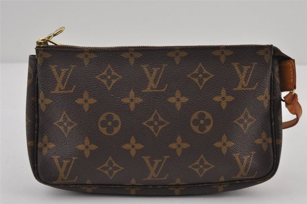 Authentic Louis Vuitton Monogram Pochette Accessoires Pouch M51980 LV 0974J Supply