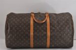 Authentic Louis Vuitton Monogram Keepall 60 Travel Boston Bag M41422 LV 0929J Fashion