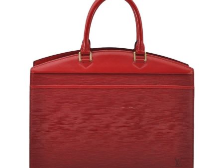 Authentic Louis Vuitton Epi Riviera Hand Bag Red M48187 LV 2592J Hot on Sale