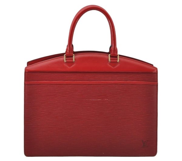 Authentic Louis Vuitton Epi Riviera Hand Bag Red M48187 LV 2592J Hot on Sale