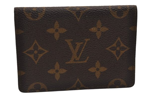 Authentic Louis Vuitton Monogram Porte 2 Cartes Vertical M60533 Pass Case 2174J For Discount