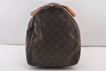 Authentic Louis Vuitton Monogram Keepall 55 Travel Boston Bag M41424 LV 2379J For Sale