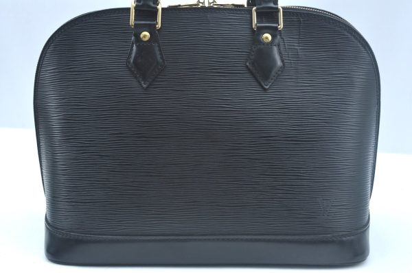 Authentic Louis Vuitton Epi Alma PM Hand Bag Black M40302 LV 9540I Discount