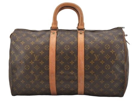 Authentic Louis Vuitton Monogram Keepall 45 Travel Boston Bag Old Model LV 0952J Online