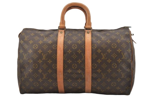 Authentic Louis Vuitton Monogram Keepall 45 Travel Boston Bag Old Model LV 0952J Online