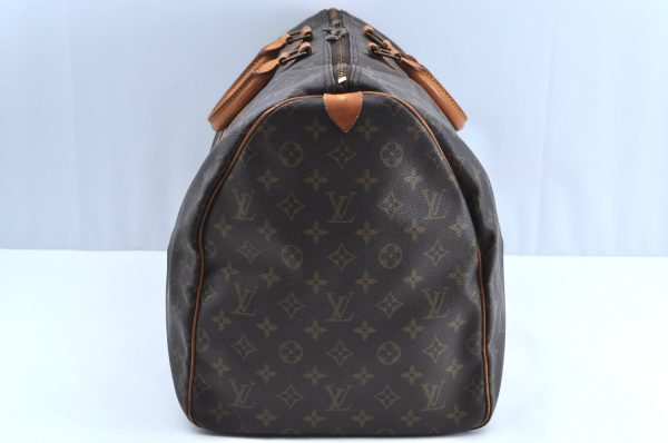 Authentic Louis Vuitton Monogram Keepall 55 Travel Boston Bag M41424 LV K6537 Cheap