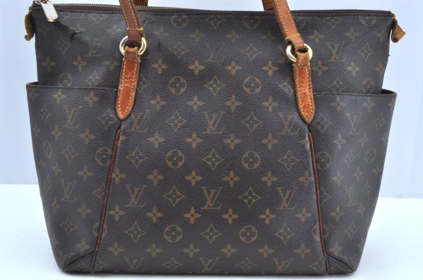 Authentic Louis Vuitton Monogram Totally MM Shoulder Tote Bag M41015 LV 6552G on Sale